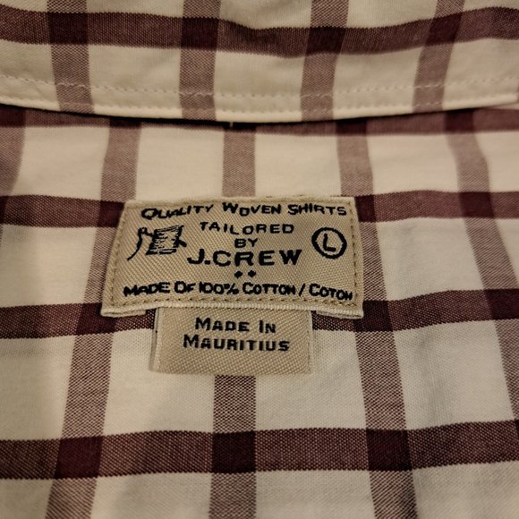 J. Crew men's large long sleeve button down plaid shirt - Picture 2 of 12